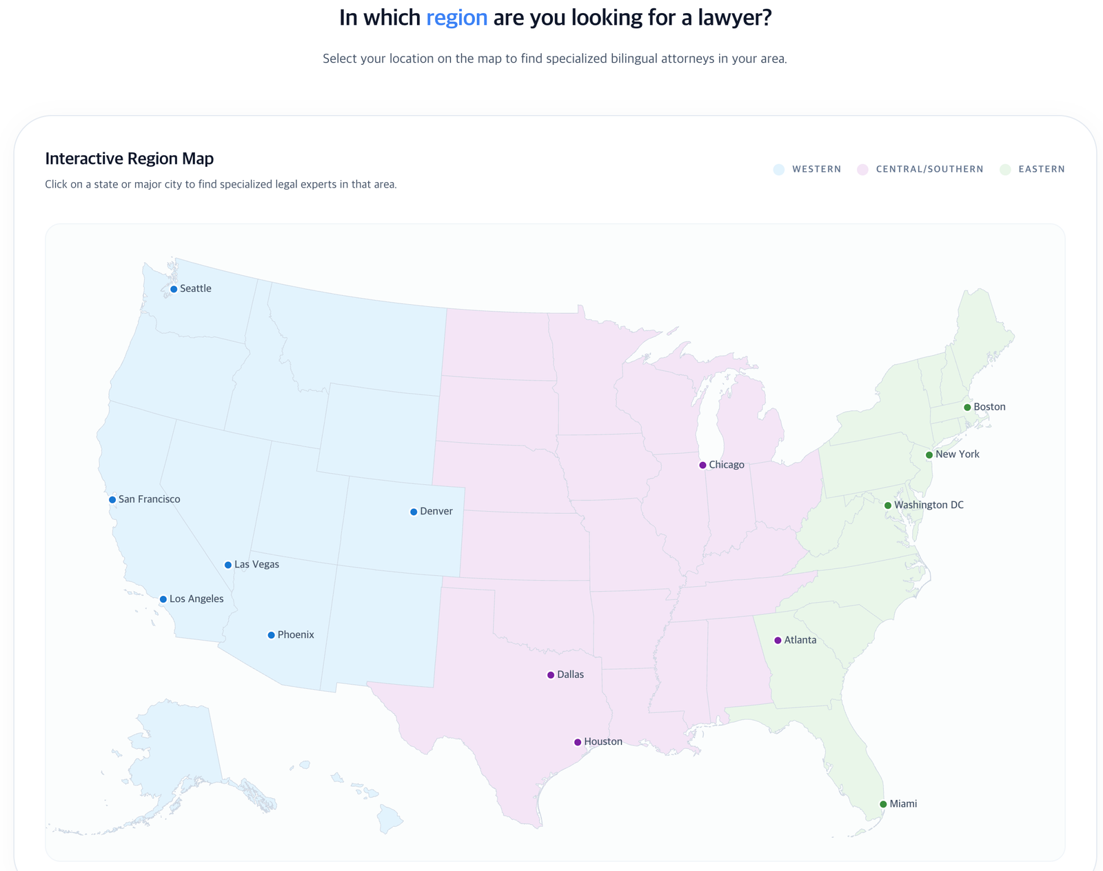 US region map